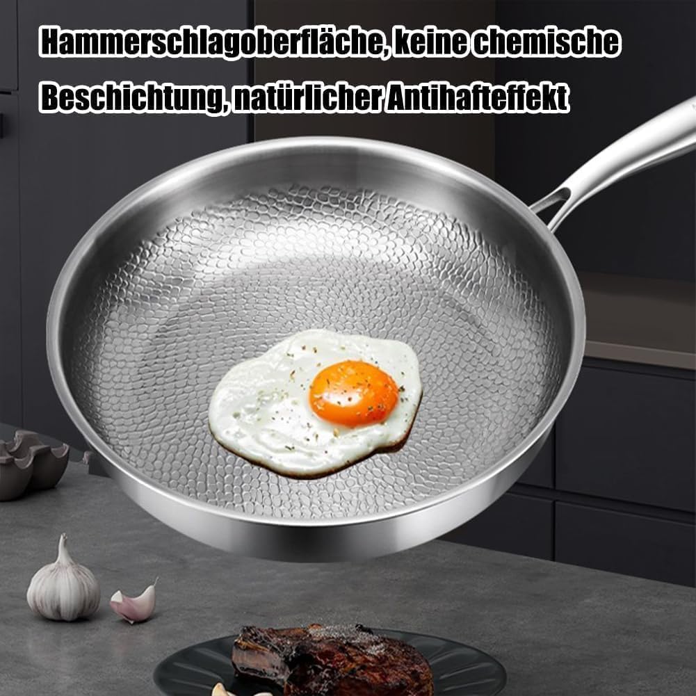 Titan Pfanne, Nicht Klebrige Reine Titantöpfe, Titan-Nährstoff-Hammertöpfe zum Kochen, Geeignet für
