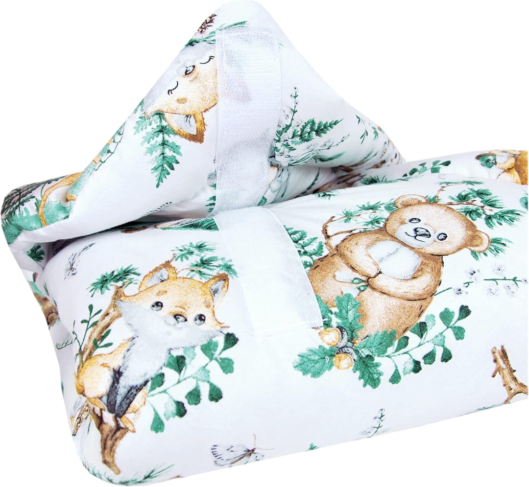 Babylux Einschlagdecke BABYHÖRNCHEN 75 x 75 cm Baby Neugeborene Erstausstattung (123. Waldtiere), 12