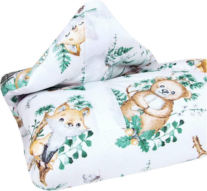 Babylux Einschlagdecke BABYHÖRNCHEN 75 x 75 cm Baby Neugeborene Erstausstattung (123. Waldtiere), 12