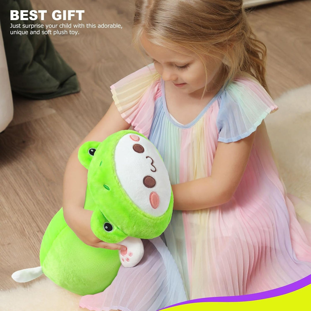 shownicer Plüschtier Frosch Katze Kuscheltier Stofftier Kawaii Katze Plüsch, Kätzchen Plüschkissen S
