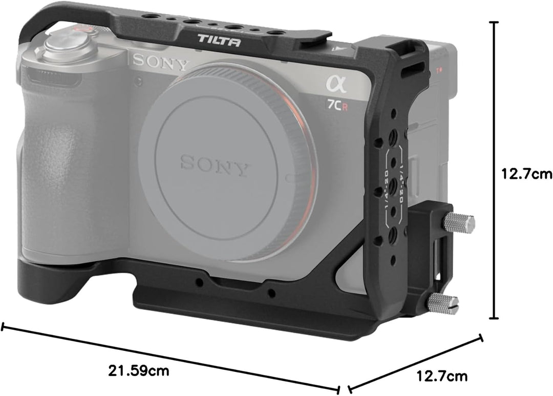 Tilta a7C II/R Cage, Full Camera Cage Compatible with Sony a7C R/II with HDMI Cable Clamp - Black TA