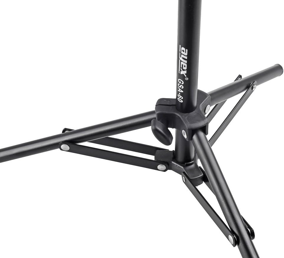ayex kompaktes leichtes Lampenstativ Stufenlos einstellbar von 34 bis 70cm mit 5/8" Spigot Anschluss