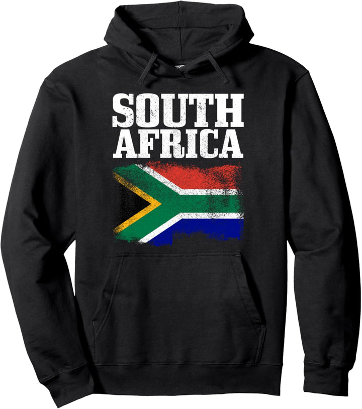 Südafrika-Flagge Afrikanische Vintage Pullover Hoodie