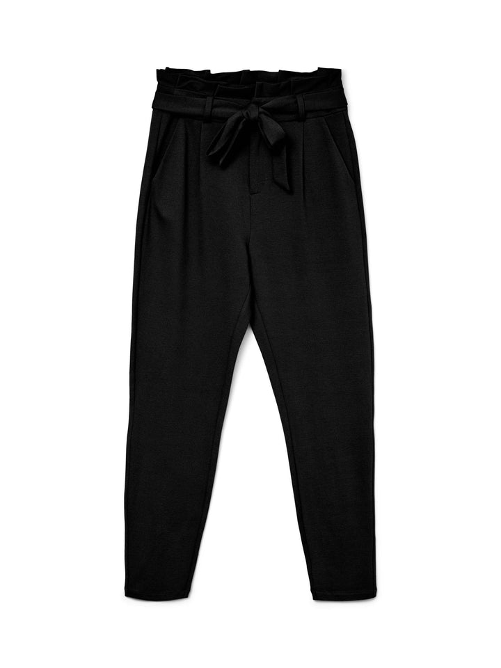 VERO MODA Female Paperbag Hose VMEVA Hohe Taille Hose XS / 34L Schwarz, XS / 34L Schwarz