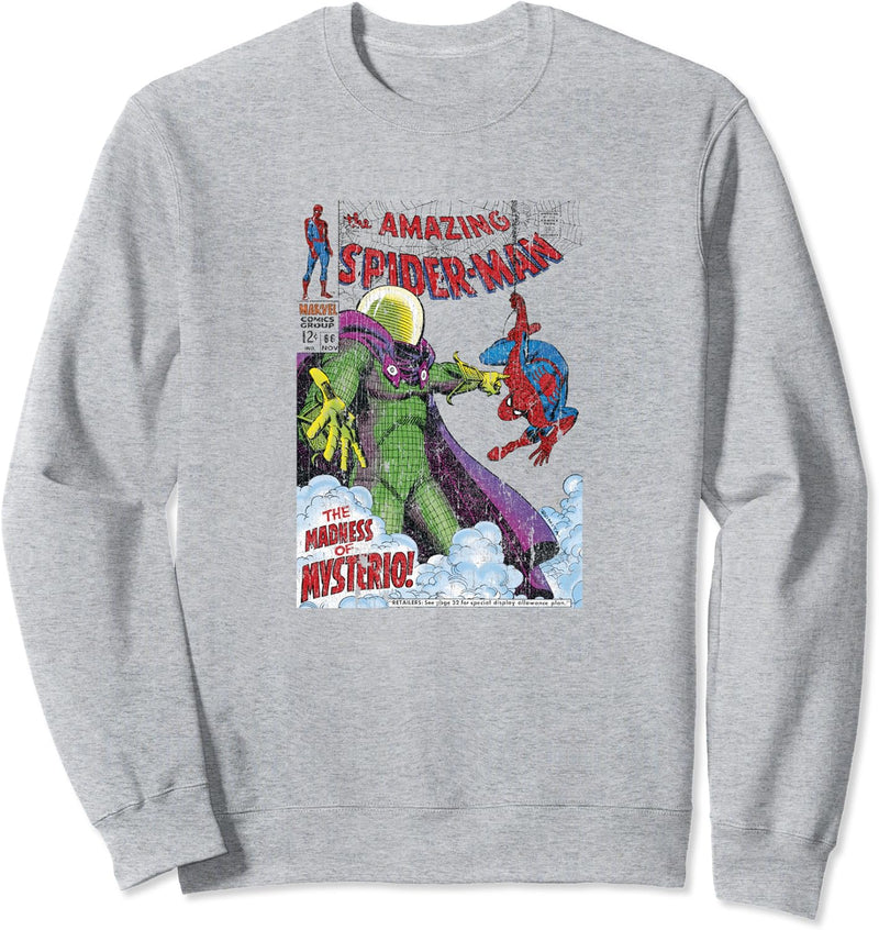 Marvel Spider-Man Retro Comic Cover Madness Of Mysterio Sweatshirt