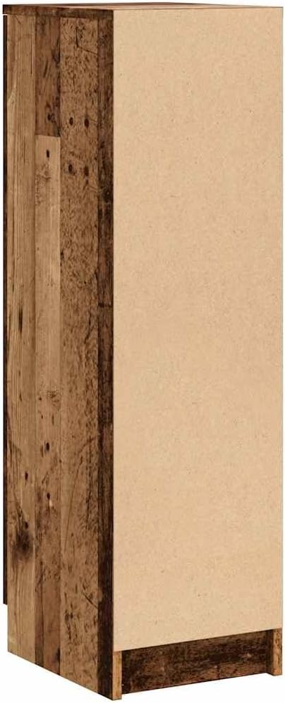 vidaXL Schuhschrank Altholz-Optik 29,5x35x100,5 cm Holzwerkstoff, Schuhe Aufbewahrung, Schuhregal, S