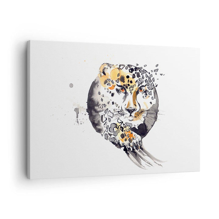 Bilder auf Leinwand Katze Orb Tierwelt Geparden Leinwandbild 70x50cm Wandbilder Dekoration Wohnzimme