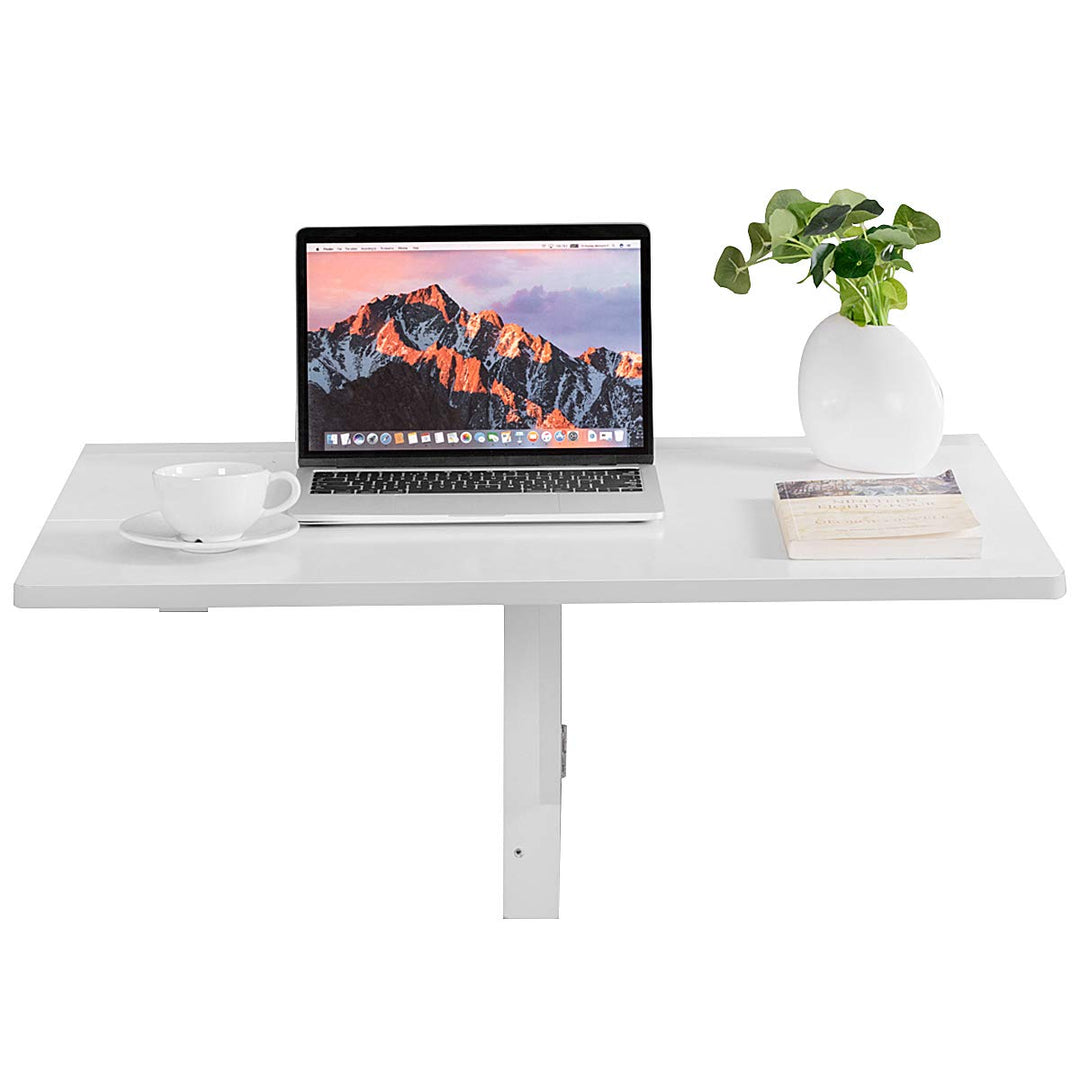 GIANTEX Wandklapptisch klein, Wandtisch Hängetisch Klappbar 80x60cm, Holz Klapptisch Esstisch Schrei