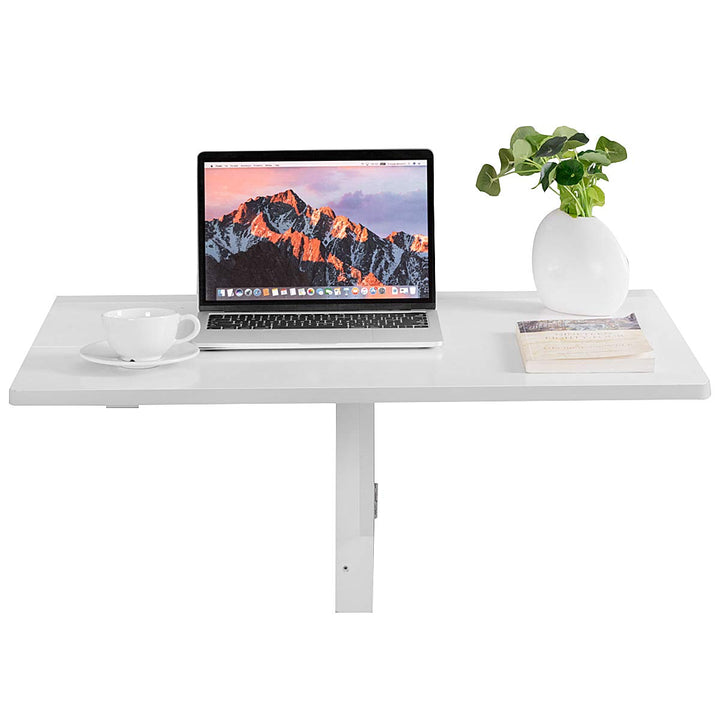 GIANTEX Wandklapptisch klein, Wandtisch Hängetisch Klappbar 80x60cm, Holz Klapptisch Esstisch Schrei