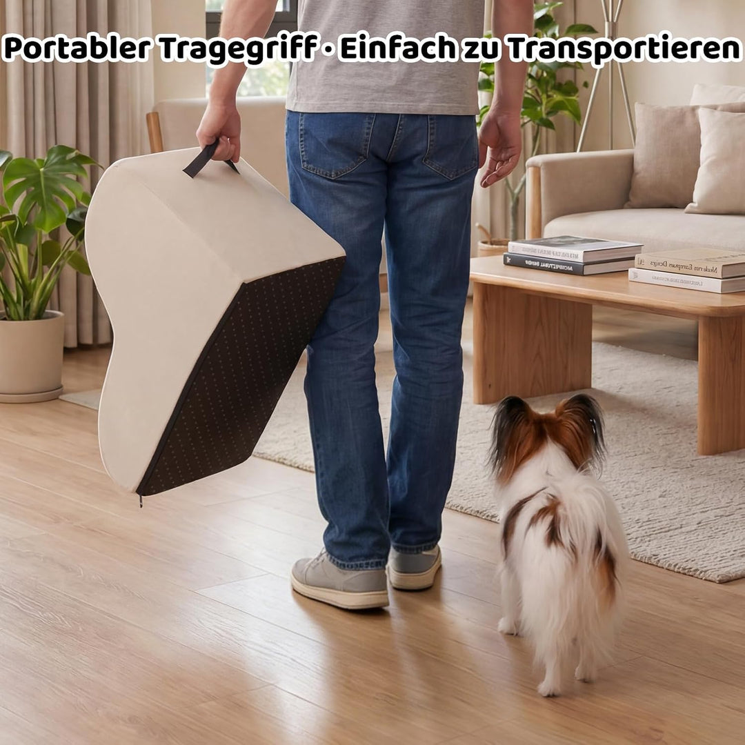 Hundetreppe für Kleine Hunde &amp; Katzen, Haustiertreppe für Sofa,30CM,2Stufen | 33D hochdichter Schaum