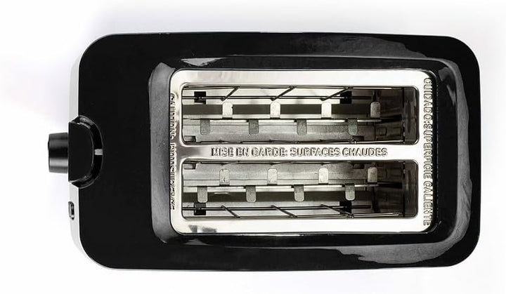 Livoo - Toaster 2 Schlitze DOD162N - 650-750W, 3 Funktionen, 7 Stufen, herausnehmbare Krümelauffangs