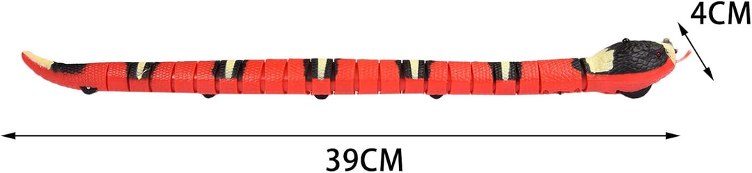 Syfunlv Ferngesteuerte Schlange Elektrisches Spielzeug, USB aufladbar Interaktives Katzenspielzeug m