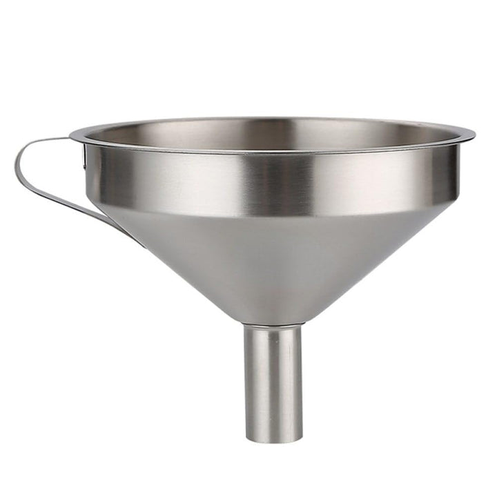 14.4cm Edelstahl Trichter, Küchensieb Trichter Filter Set, Breite Öffnung Einmachtrichter mit Griff