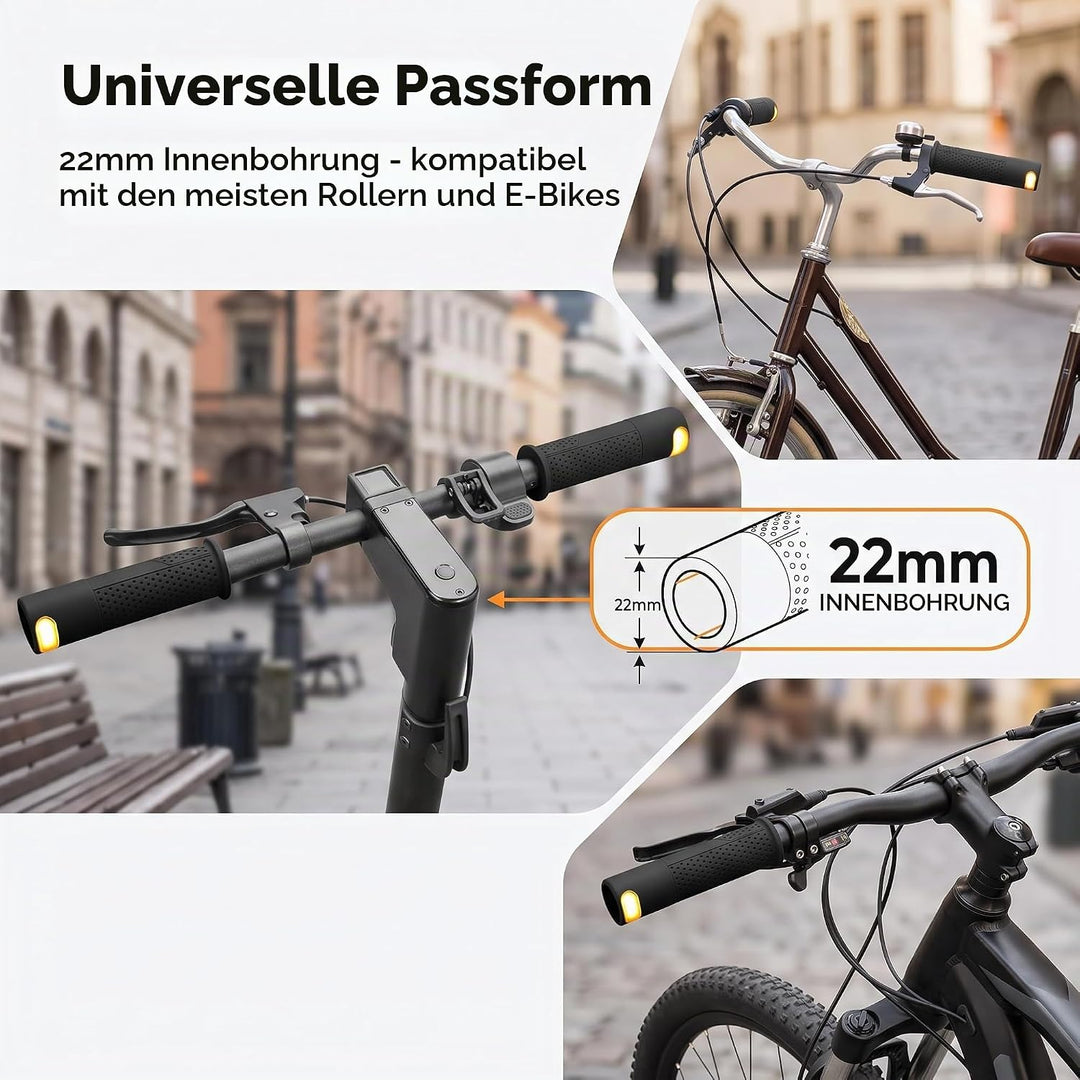EasyByMall Elektroroller Lenkergriffe mit Blinker, links rechts Blinker für Xiaomi M365 Pro 1S Pro 2