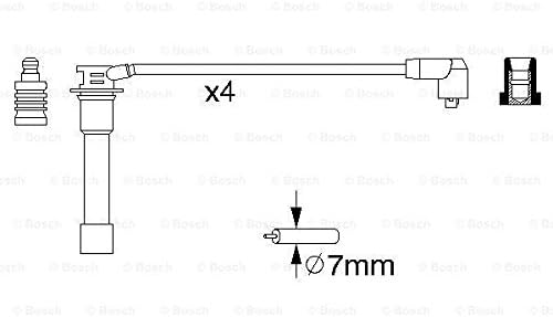 Bosch 0986356742 - Zündleitung - 4er Set