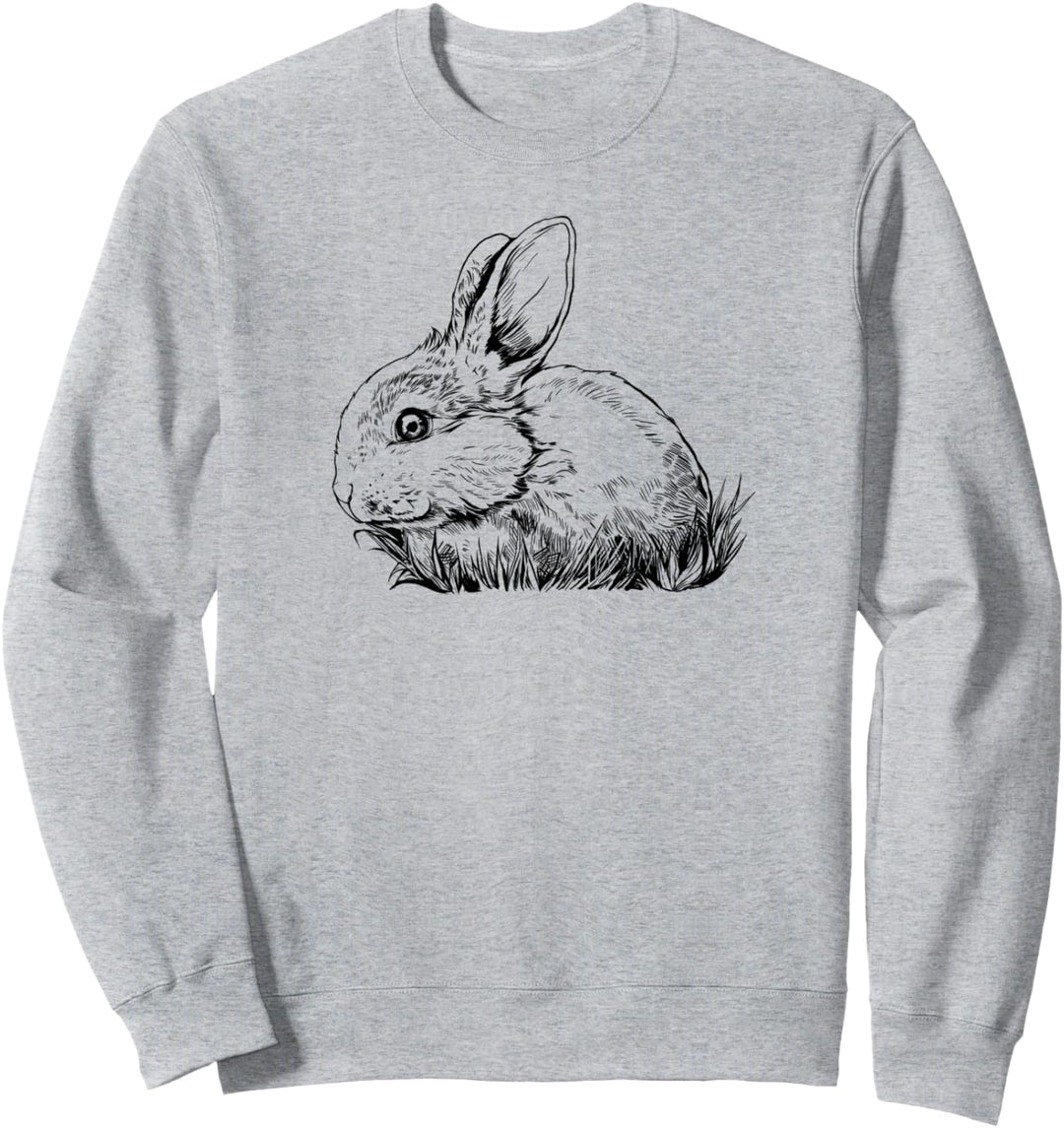 Strichzeichung - Kaninchen Sweatshirt
