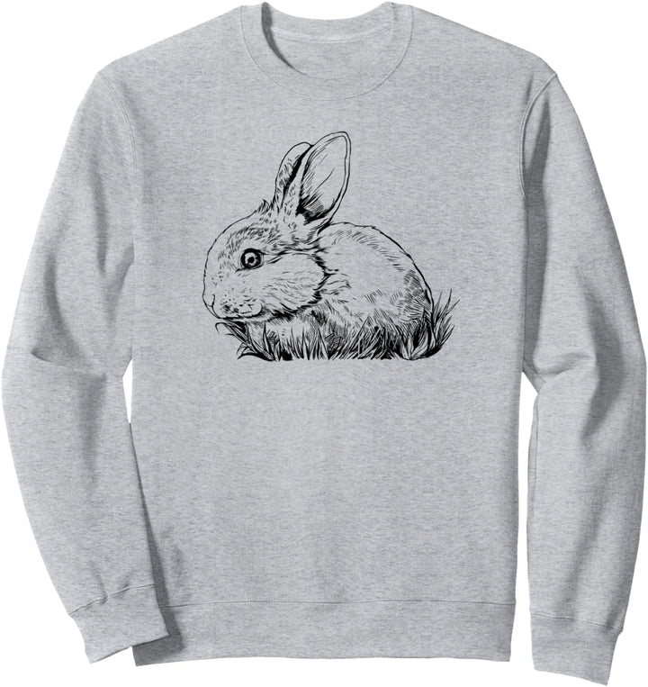 Strichzeichung - Kaninchen Sweatshirt