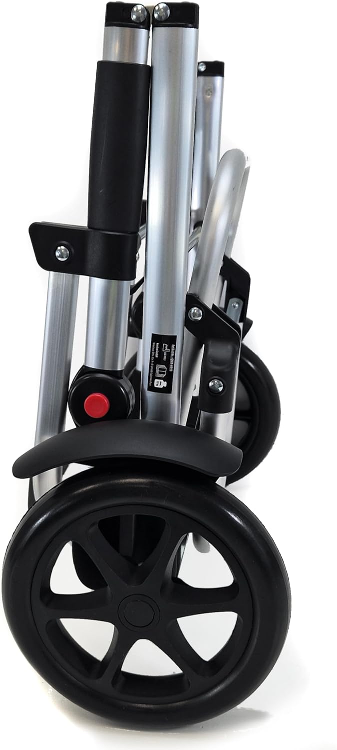 Einkaufstrolley Black-Line klappbar mit Kühlfach | Treppensteiger Shopping-Trolley Roller, grosse Ka