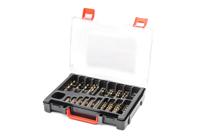 BaerCoil BAER HSSE Spiralbohrer Set - Magazin (87-teilig - 0,5mm steigend) 1-10 mm - Spiralbohrerset