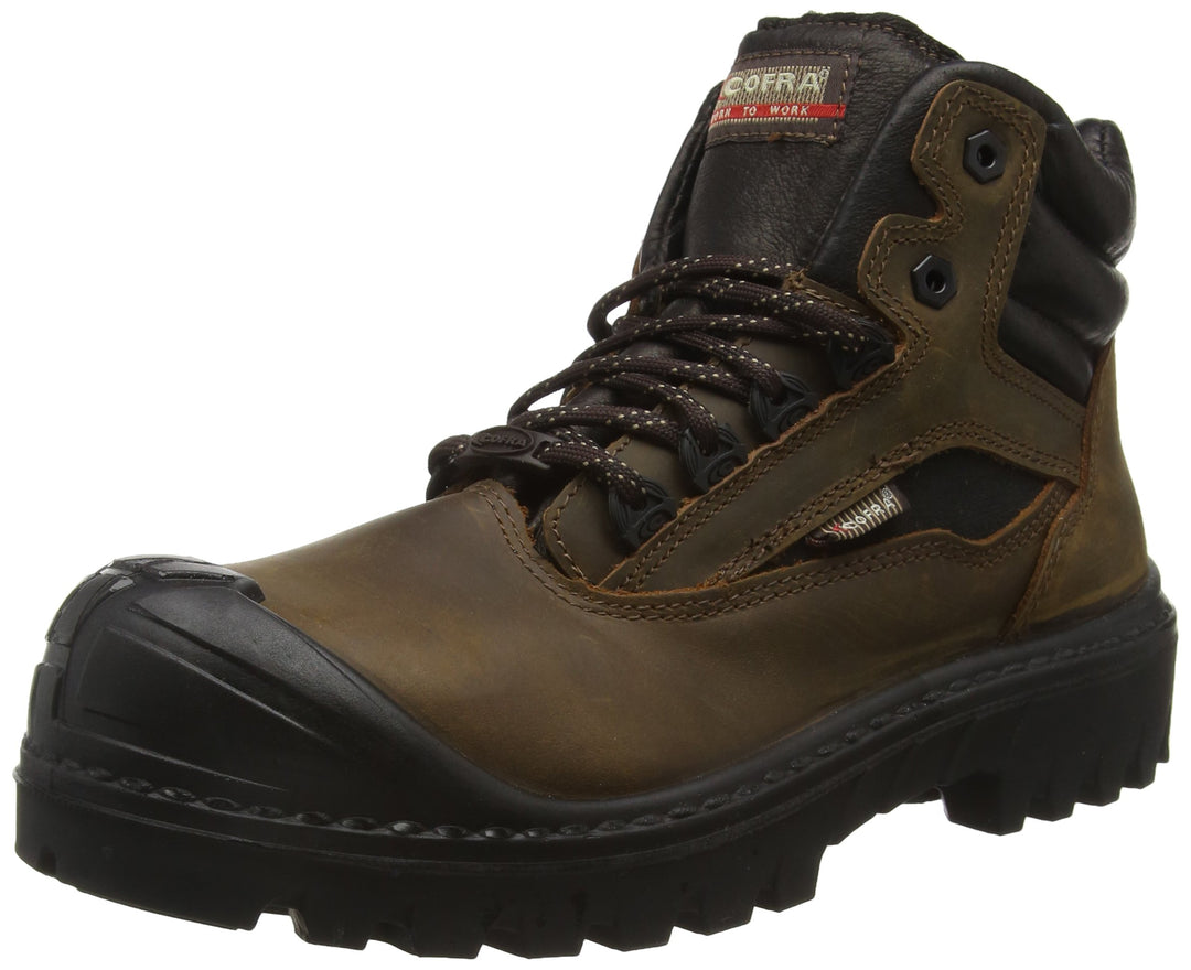 Cofra 26580-000.W39 BARINAS UK S3 HRO SRC Sicherheitsstiefel, Braun/Schwarz, Grösse 39 39 EU, 39 EU