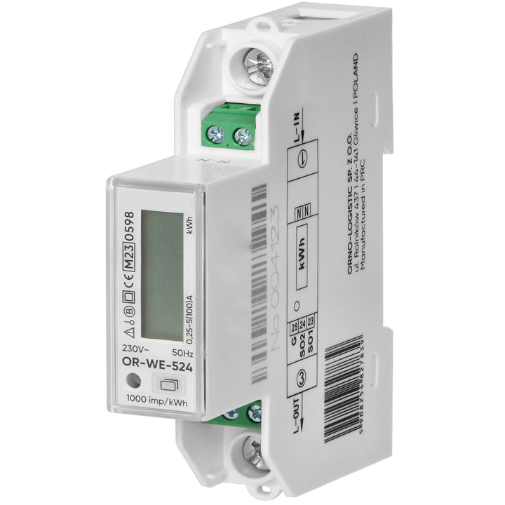 Stromzähler Hutschiene 1-Phasen DIN-Schienenmodul TH-35mm für PV-Solarsysteme 100A MID (standard), s