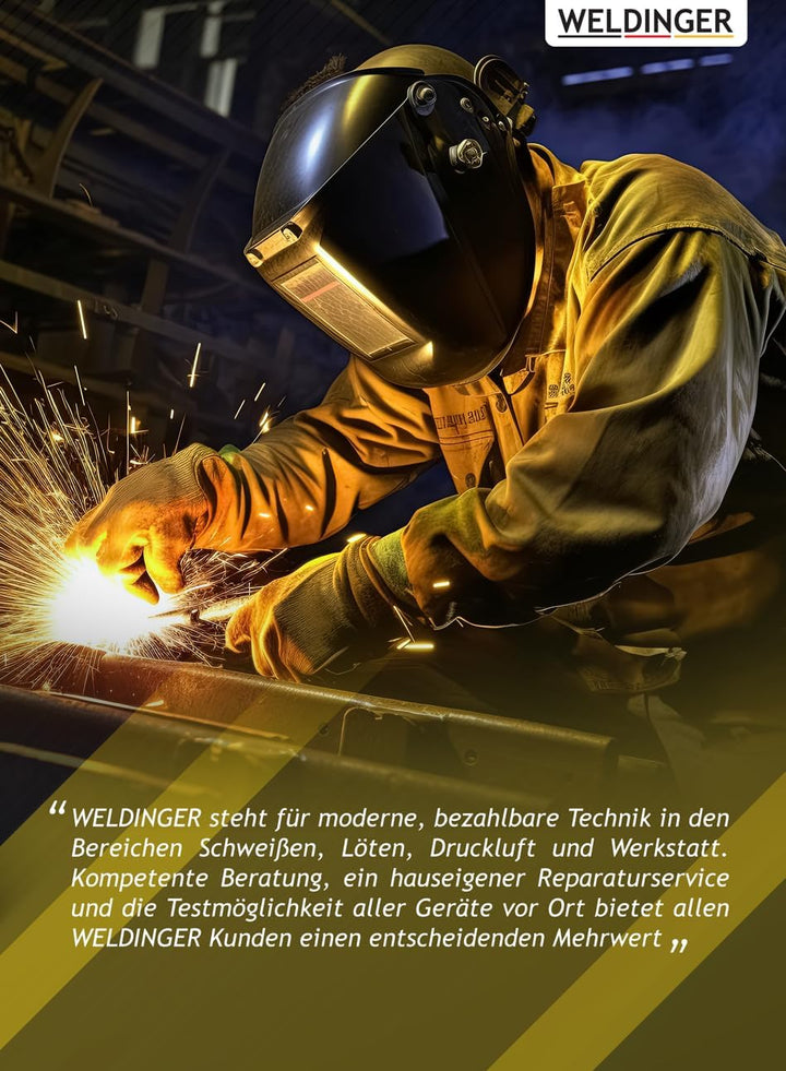 WELDINGER Kombischweissinverter MWPE 200 HF COMBI HF-Zündung MIG MAG DC-WIG Plasmaschneider MMA Schw
