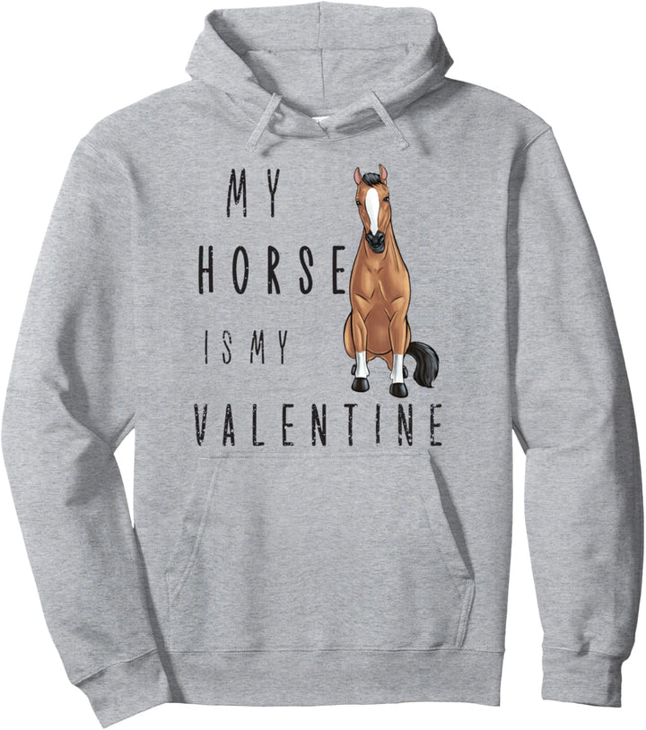 Mein Pferd ist mein Valentin Pullover Hoodie
