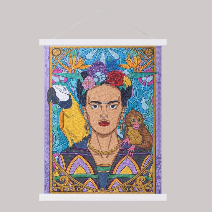 CRYSTAL ART - Frida Kahlo, 40x50cm Scroll, CAS-31FRK908L