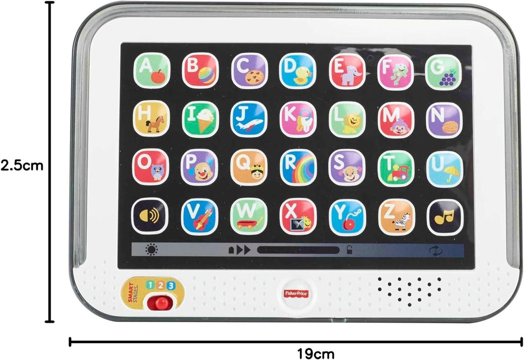 Fisher-Price Lernspass, Lernspielzeug für Kleinkinder, Smart Stages Tablet Computer-Attrappe mit Mus