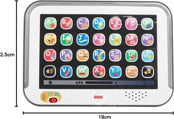 Fisher-Price Lernspass, Lernspielzeug für Kleinkinder, Smart Stages Tablet Computer-Attrappe mit Mus