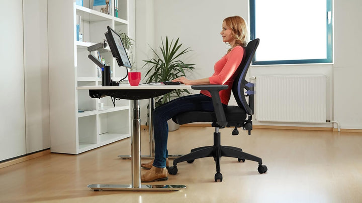 Alpha Home Bürostuhl Ergonomischer Schreibtischstuhl, Computer-Arbeitsstuhl mit atmungsaktivem Mesh