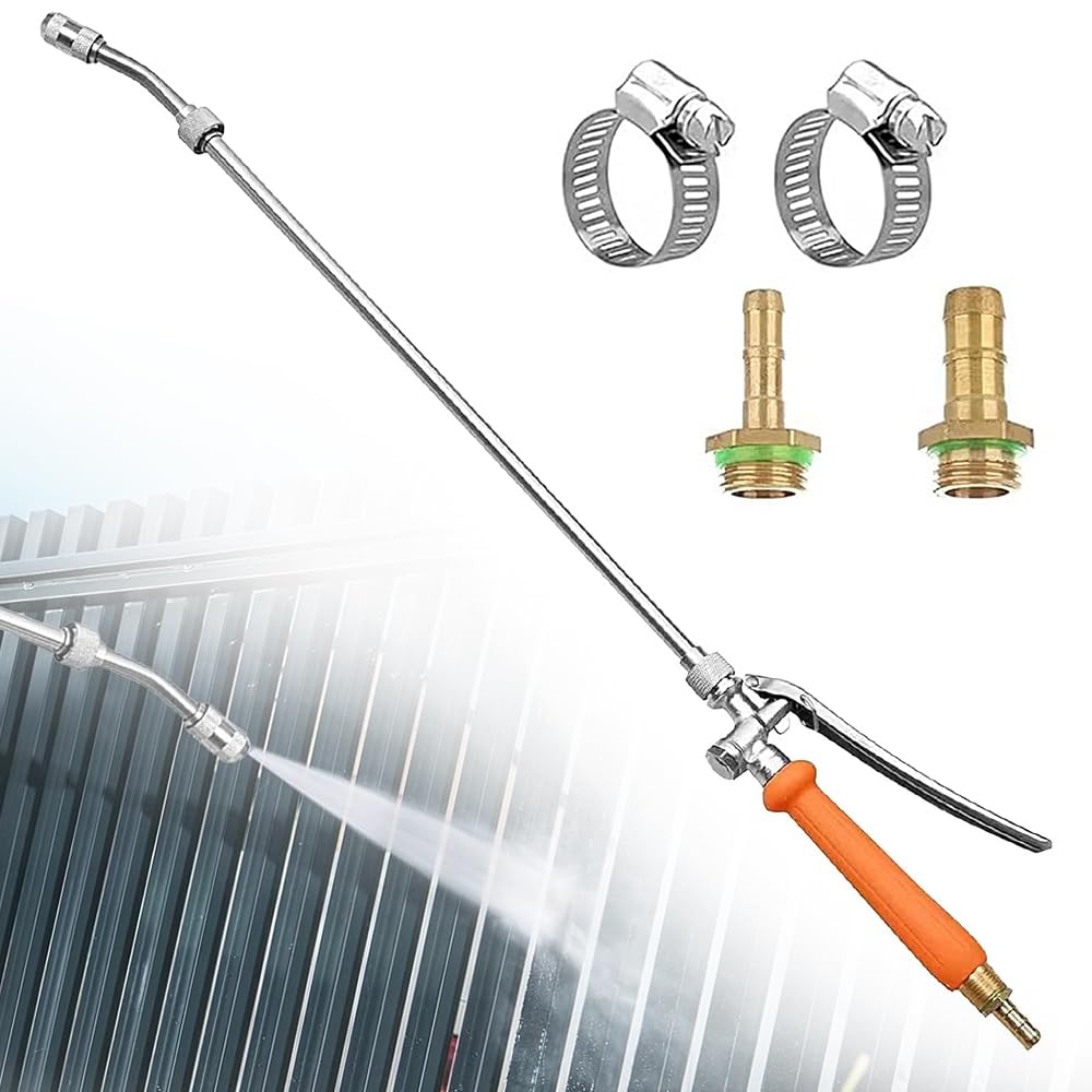 72cm Sprühstab Metall, Sprühlanze Ersatz Mit Universeller Messingersatz 3/8" Und 3/4", Bewässerungss