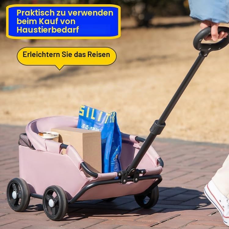 Haustierauto, bequem zum Tragen während Autofahrten und Spaziergängen, faltbar, platzsparend, geeign