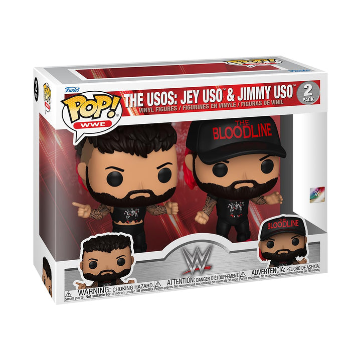 Funko Pop! WWE: Jey USO - (USO Bros) Brothers 2PK - Vinyl-Sammelfigur - Geschenkidee - Offizielle Ha