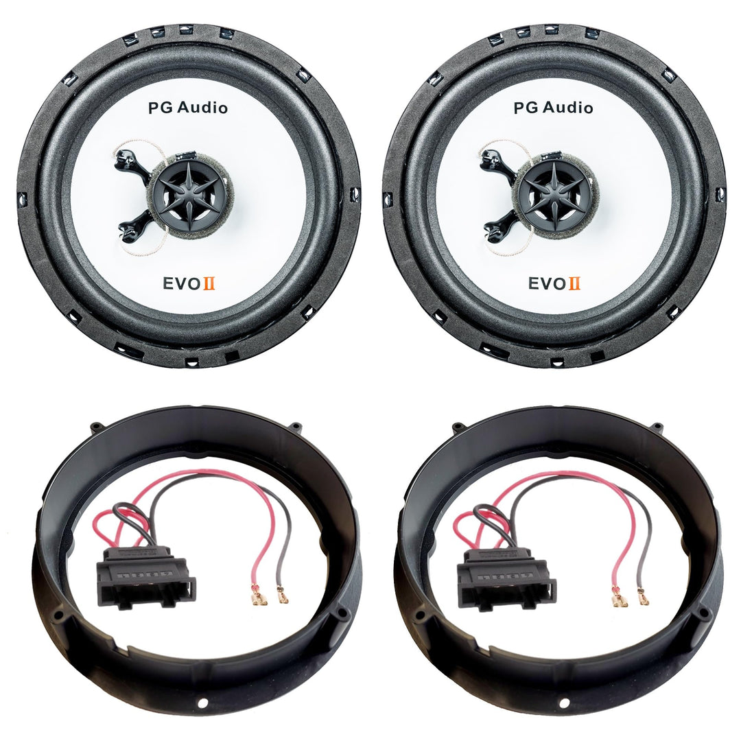 Lautsprecher Komplett-Set passend für VW Polo 6N2 400W Sound-Upgrade Kit (Plug & Play für Tür Vorne)