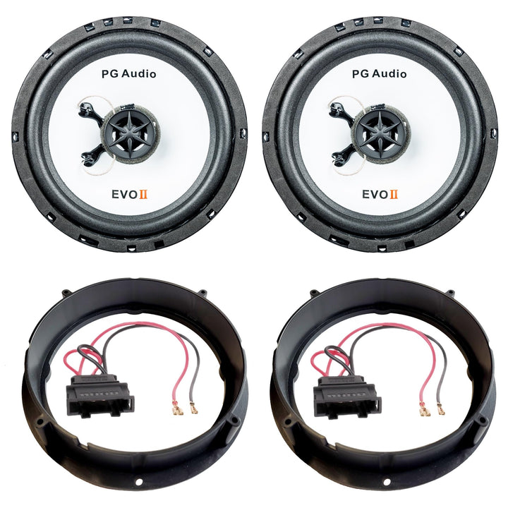 Lautsprecher Komplett-Set passend für VW Polo 6N2 400W Sound-Upgrade Kit (Plug & Play für Tür Vorne)