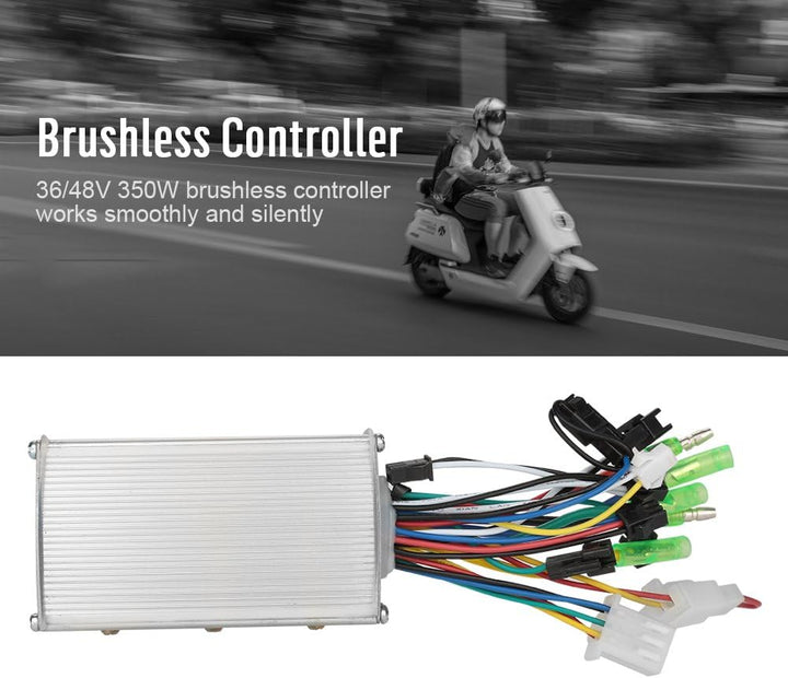Brushless Controller 36V / 48V 350W Aluminiumlegierung E-Bike Brushless Motor Controller für Elektro