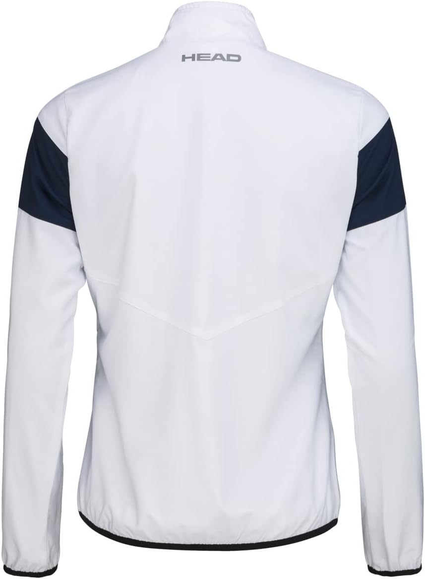 HEAD Damen Club 22 Jacket Women Jacket (1er Pack) M Weiss/Blau, M Weiss/Blau