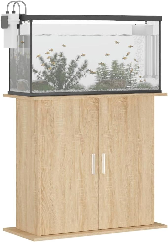 Festnight Aquarium Unterschrank mit Stauraum 81 x 36 x 73 cm, Aquariumständer für Aquarien, Aquarien