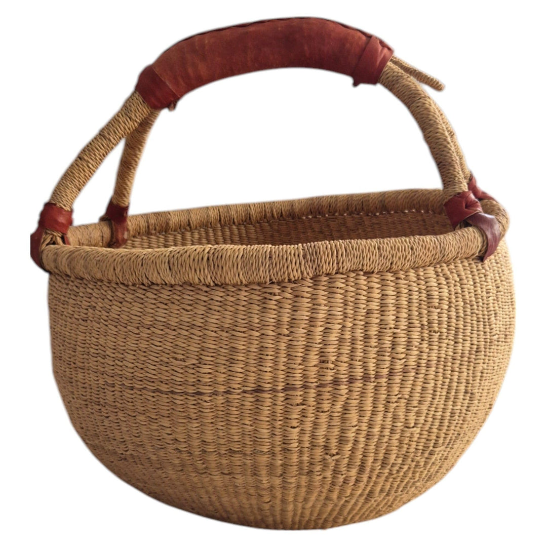 Kleiner Bolga Rundkorb ca. 20 cm – Original Afrikanischer Korb aus Ghana für Kinder und Dekoration m