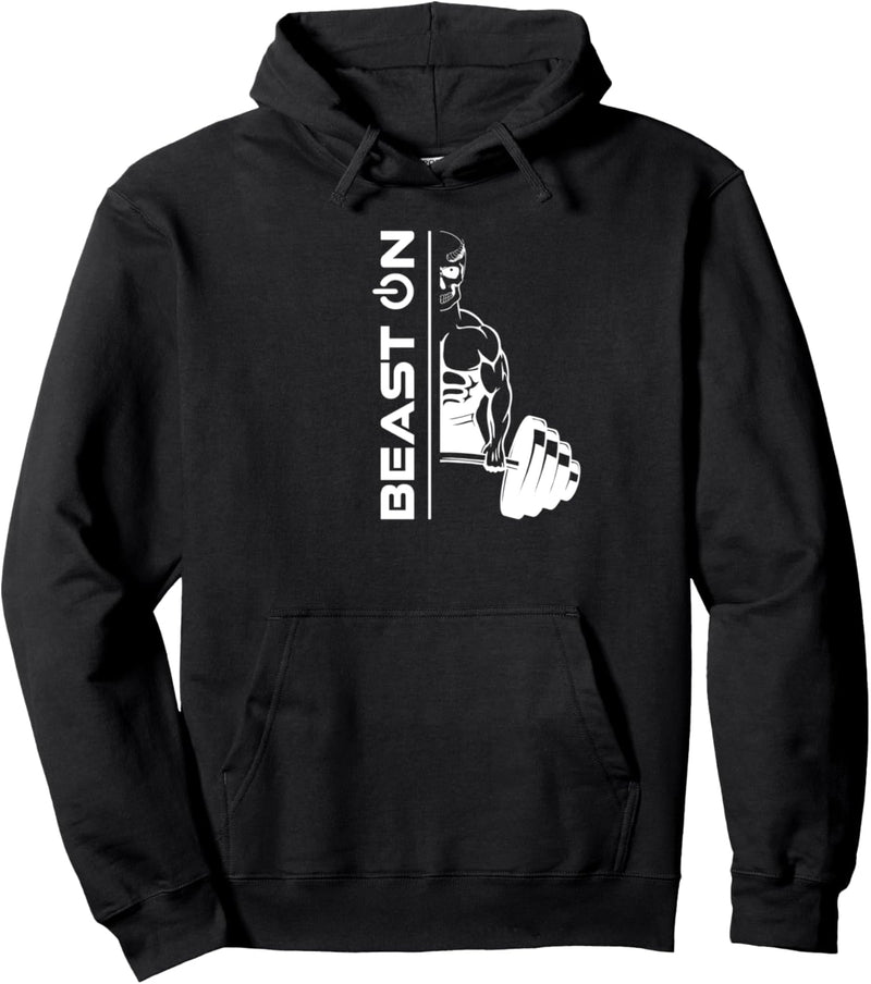 Fitness Demon Dämon Beast ON GYM Motivation Fitness Sprüche Pullover Hoodie