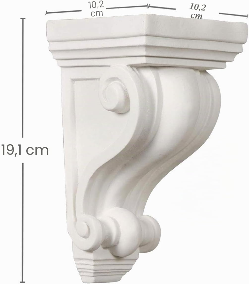 Ekena Millwork COR04X04X07DE 4-Inch W x 4-Inch D x 7 1/2-Inch H Devon Corbel