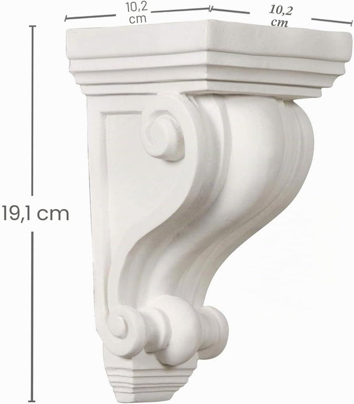 Ekena Millwork COR04X04X07DE 4-Inch W x 4-Inch D x 7 1/2-Inch H Devon Corbel