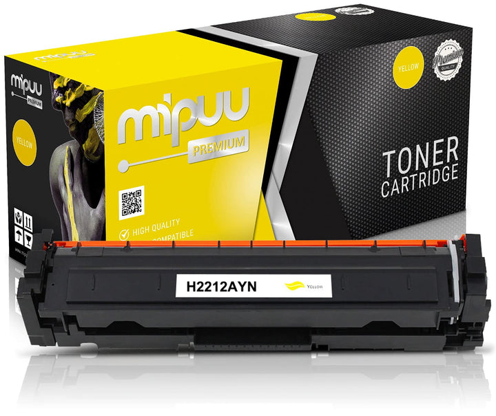 Mipuu Toner kompatibel mit HP W2212A 207A Yellow (mit Chip) für Color Laserjet Pro M255 M255DW M255N