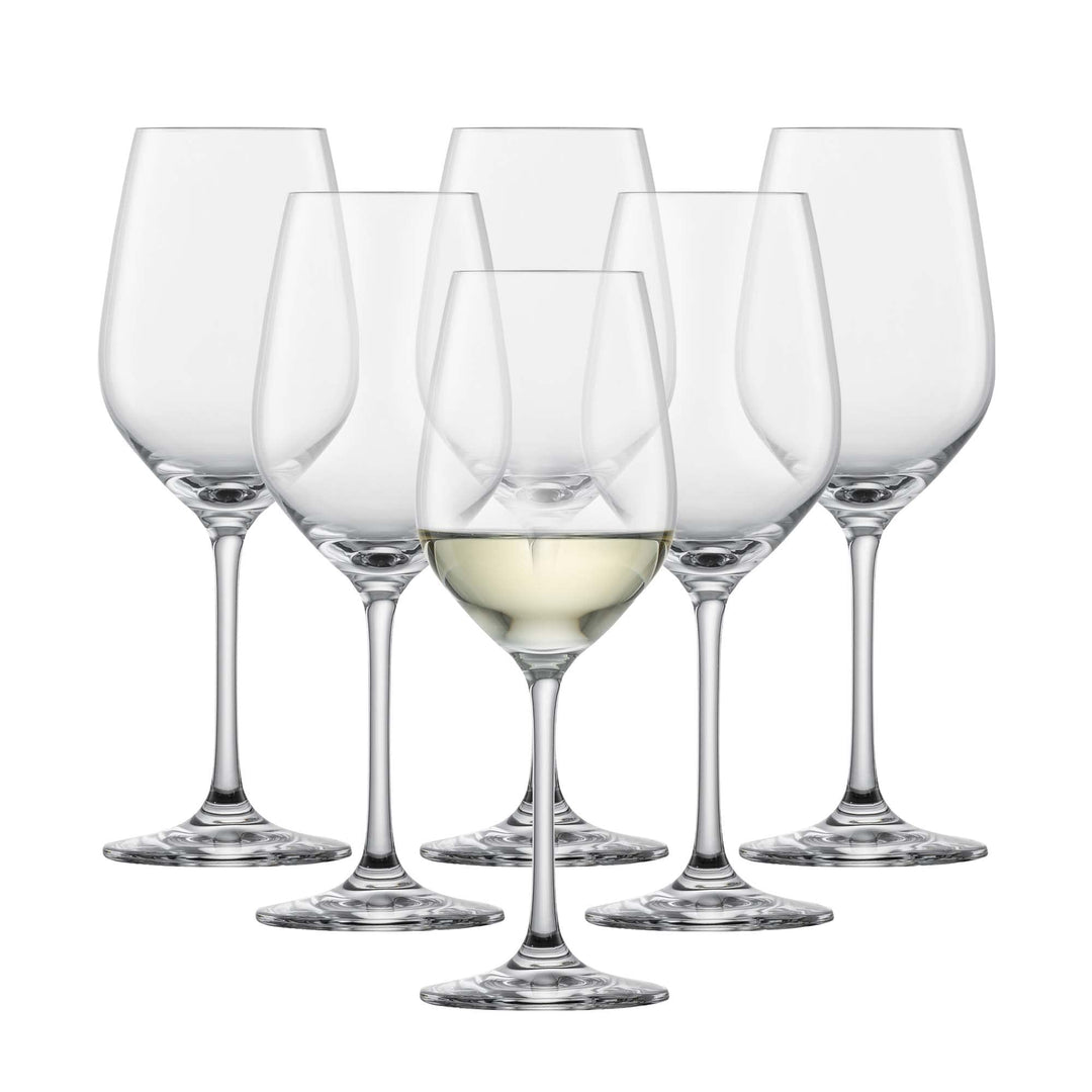 SCHOTT ZWIESEL Weissweinglas Viña (6er-Set), zeitlose Weingläser für Weisswein, spülmaschinenfeste T