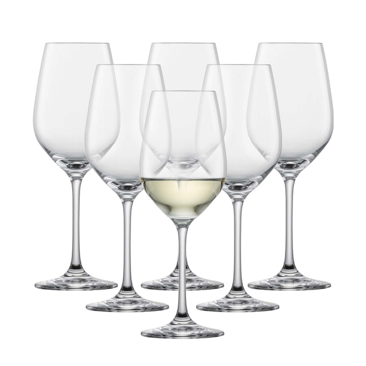 SCHOTT ZWIESEL Weissweinglas Viña (6er-Set), zeitlose Weingläser für Weisswein, spülmaschinenfeste T