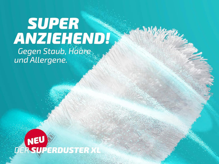 Leifheit SUPERDUSTER XL, Staubwedel mit Mikrofaser-Textil, waschbar und verlängerbar durch Leifheit
