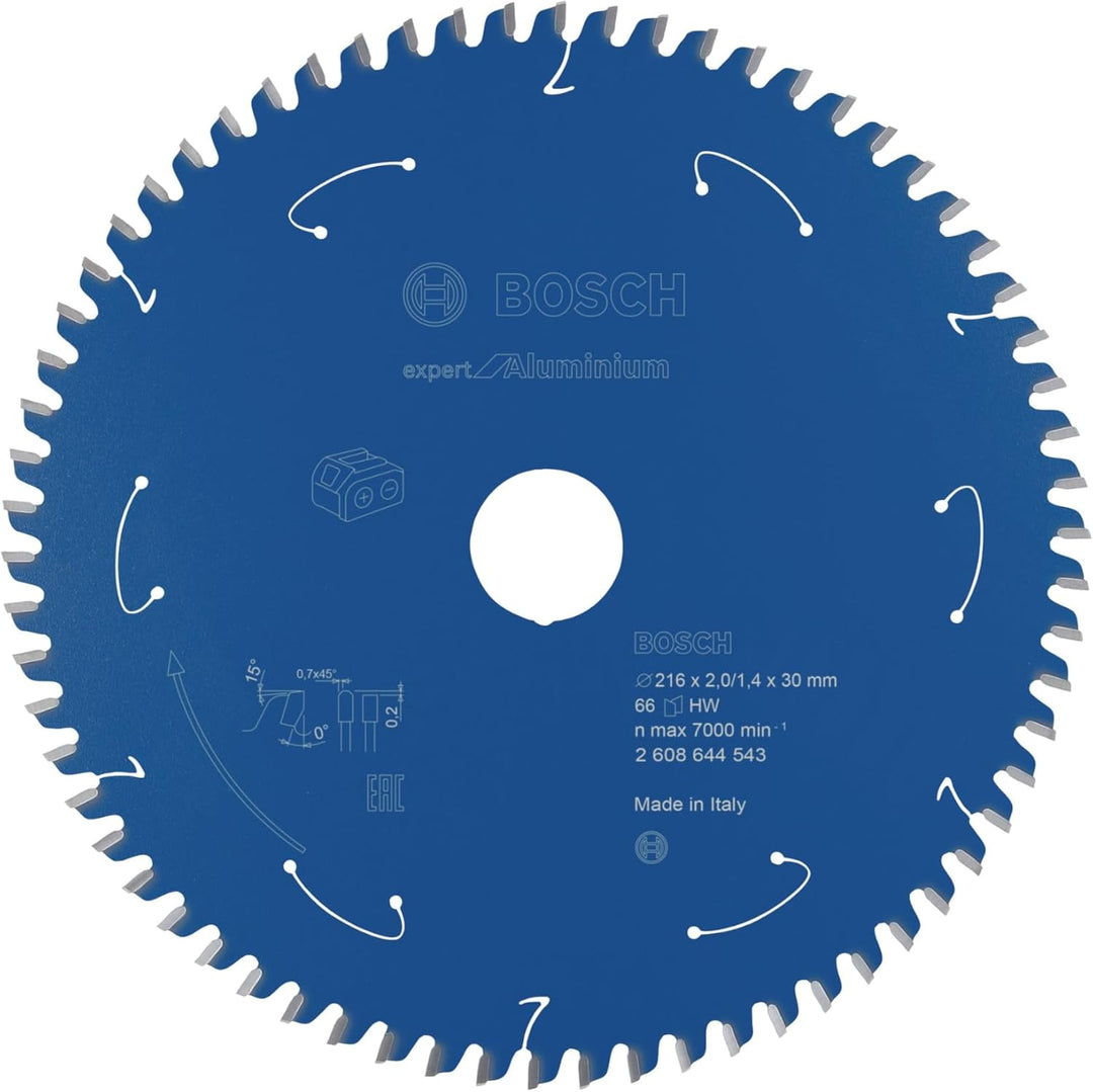 Bosch Professional 1x Kreissägeblatt Expert for Aluminium (Aluminium, Sägeblatt Ø 216 x 30 x 2 mm, 6