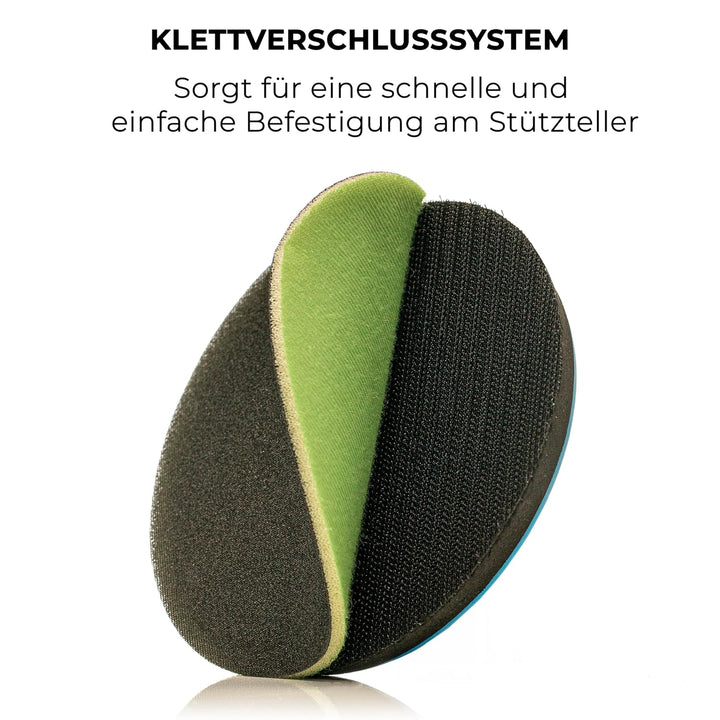 GLASS POLISH GP14503 GlasX-120 Schleifscheibe mit Haken und Schlaufe, Siliziumkarbid Schleifscheibe,