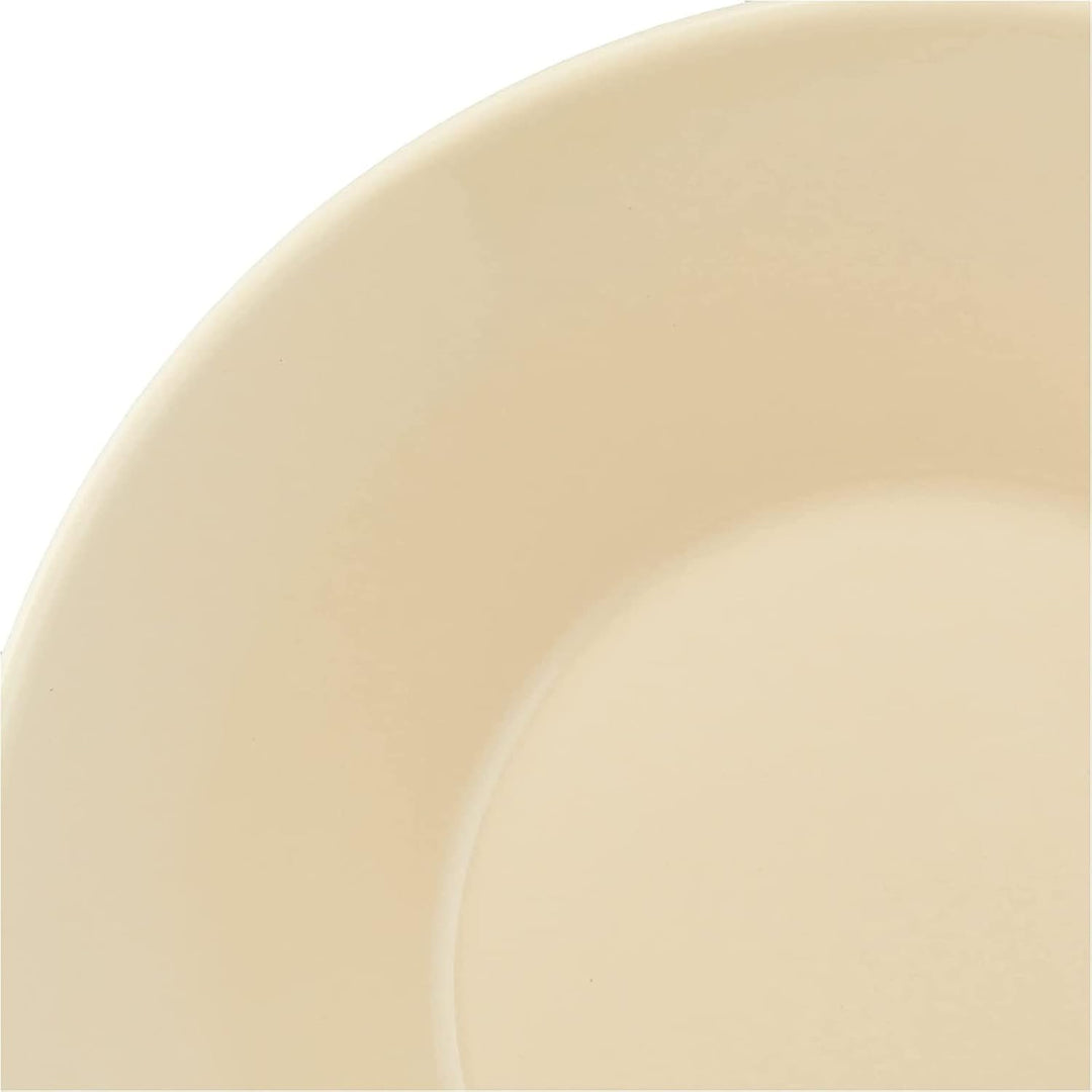 Iittala Teema Tiefer Teller aus Porzellan in der Farbe Leinen mit einem Durchmesser von 21 cm, Masse